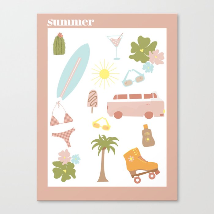Summer vibes Canvas Print