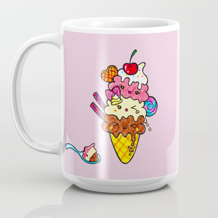 Triple Scoop Ice Cream Cone' Mug