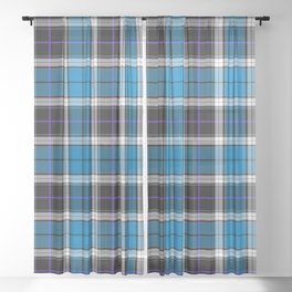 Knitted Blue Trendy Collection Sheer Curtain