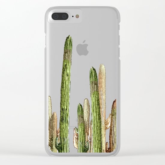 cactus desert Clear iPhone Case