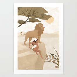 Spirit Animal – Lion Art Print