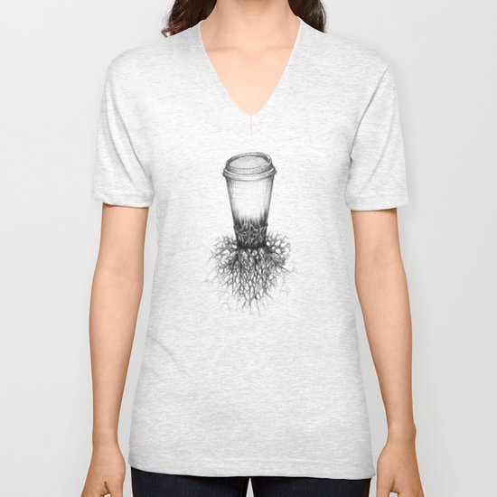 Coffee Unisex V-Neck