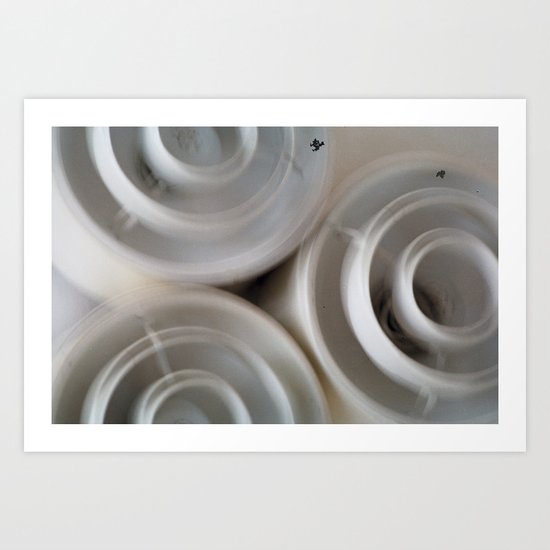vintage blurry luminaries Art Print