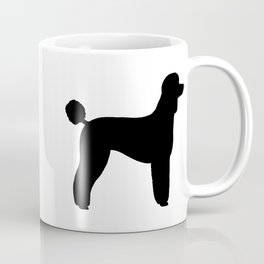 Black Standard Poodle Silhouette(s) Coffee Mug