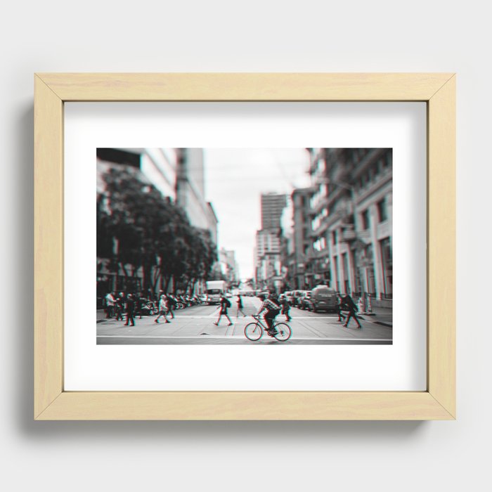 San Francisco Downtown Recessed Framed Print