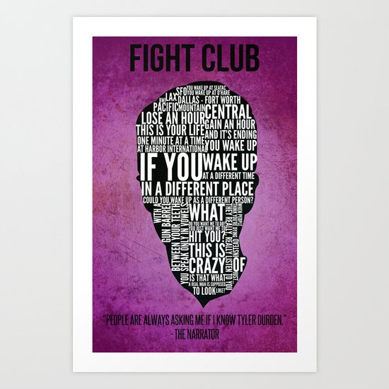 Typography Narrator Art Print