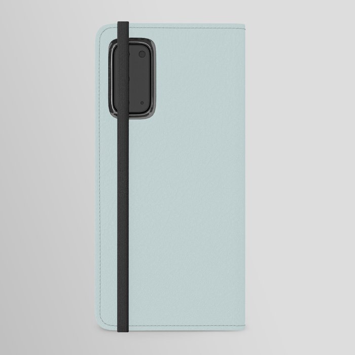 Pale Pastel Blue Solid Color Hue Shade - Patternless Android Wallet Case