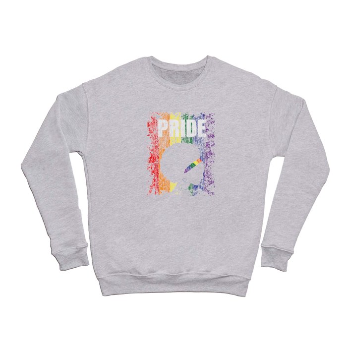 Rainbow Pride African American Gay LGBTQ Pride Crewneck Sweatshirt