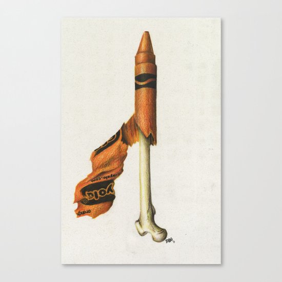 To The Core: Orange Canvas Print