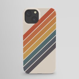 Arida -  70s Summer Style Retro Stripes iPhone Case