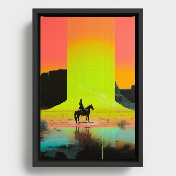 Neon West - Incinerator  Framed Canvas