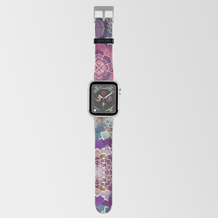 Boho Mandala Succulent Quilt Pattern 1.0 Apple Watch Band