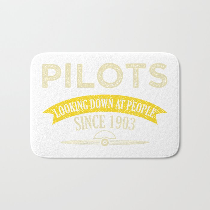 Pilot Proud Aviation Lover Gift Idea Bath Mat