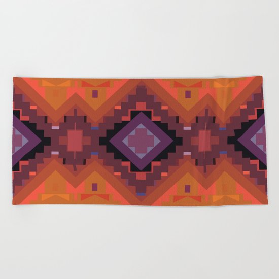 American Native Pattern No. 35 Beach Towel