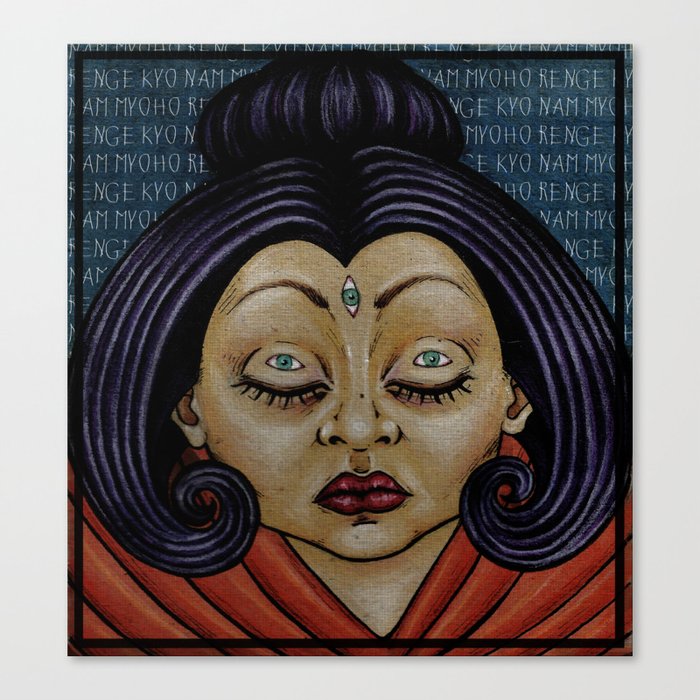 She Buddha Canvas Print By Mashimashi Society6