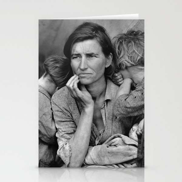 Migrant Mother Great Depression Stationery Cards