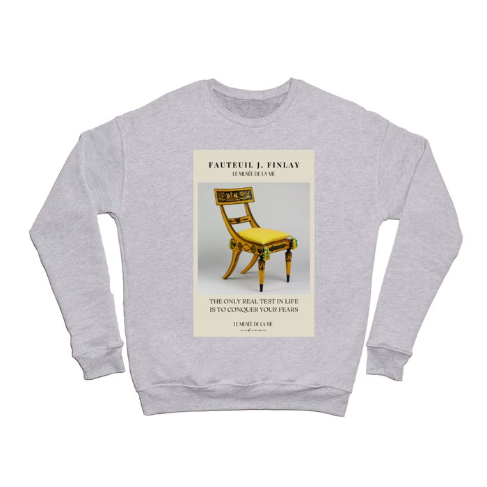 Vintage designer chair | Inspirational quote 21 Crewneck Sweatshirt