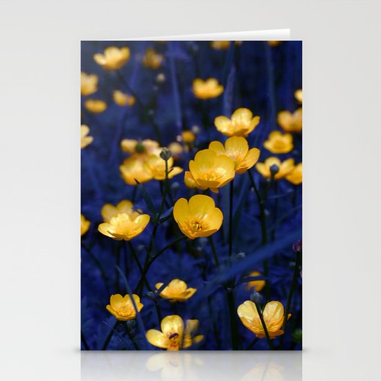 a sea of buttercups Stationery Cards
