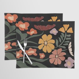 TROPICAL floral night Placemat