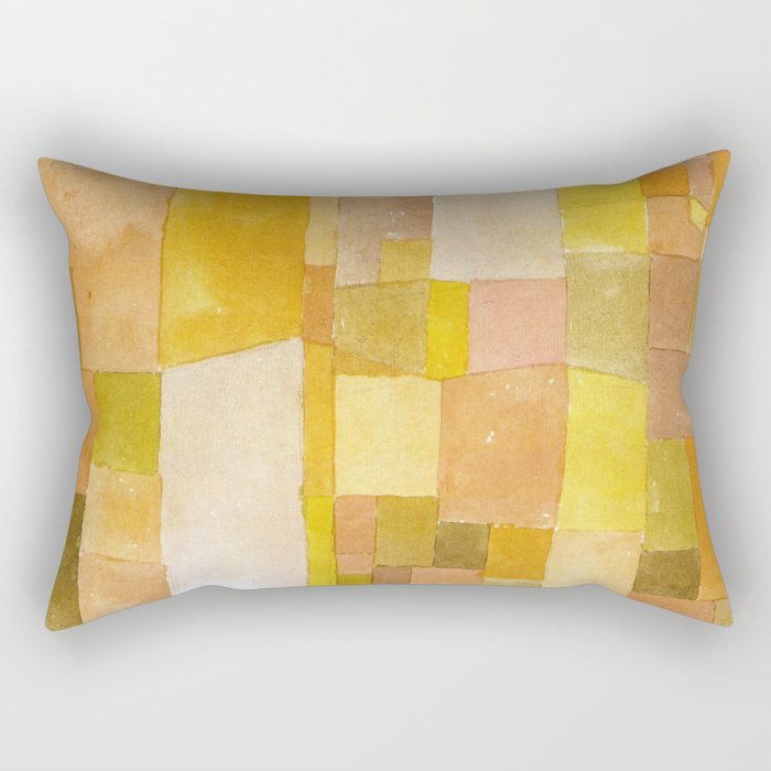Golden Abstract - Paul Klee Rectangular Pillow