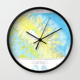 Rowley River, Topographic Map from the Atlas of Canada Wall Clock