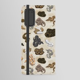 Ball Python Morph Snake Pattern on Sand Android Wallet Case