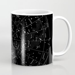 Constellation Map - Black & White Coffee Mug