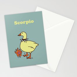 Scorpio Zodiac Goose Stationery Cards