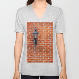 Brick Wall Light V Neck T Shirt