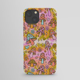 Tie Dye Mushroom Print iPhone Case