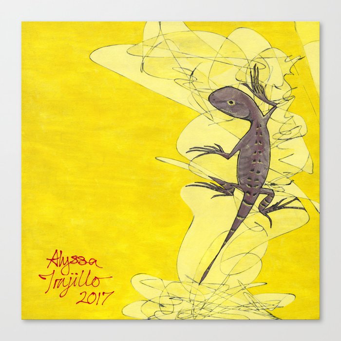Frank the Lizard Canvas Print