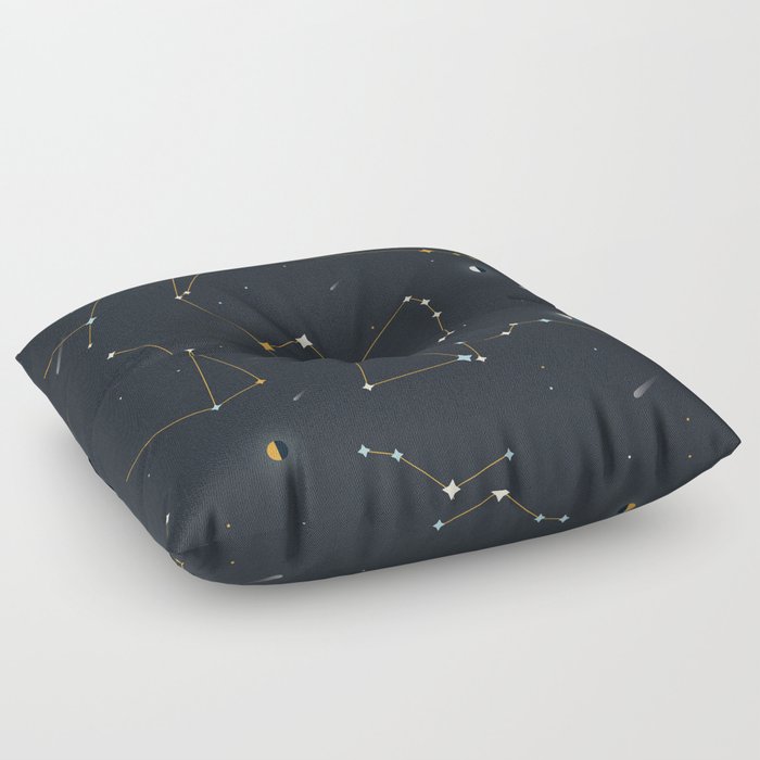 Orion and the Pleiades Floor Pillow