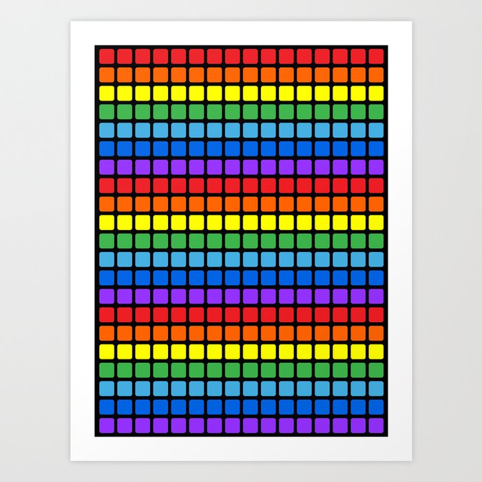 Rainbow Pattern Art Print