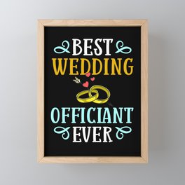 Wedding Officiant Marriage Minister Funny Pastor Framed Mini Art Print