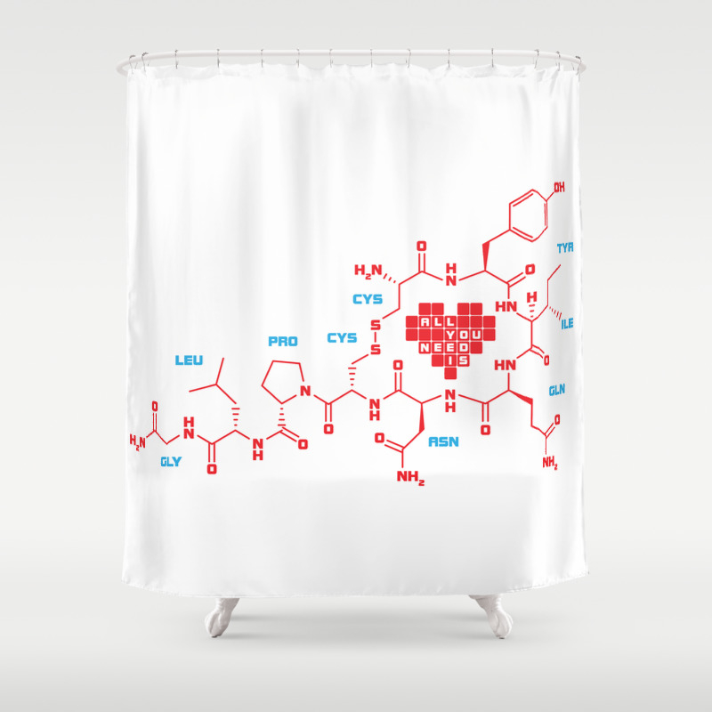 The Chemistry Of Love Shower Curtain By Elvisbranchini Society6