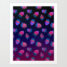 Cosmic Berry Blast Art Print