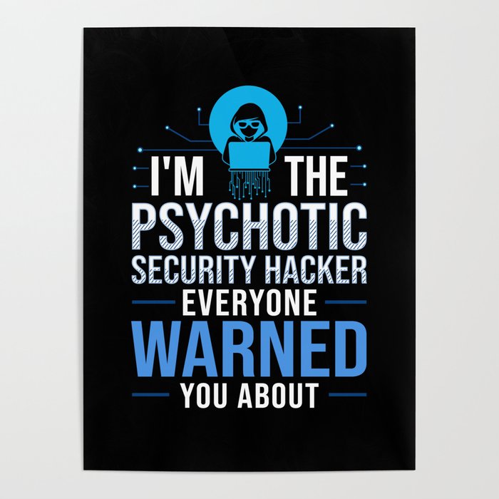 Ethical Hacker Certified Computer Hacking Password Poster by Brob