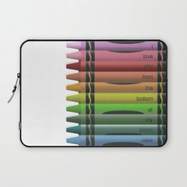 I Love You From The Bottom Of My Pencil Case Laptop Sleeve