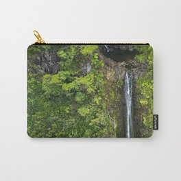 Just Beyond the No Trespassing Sign - Crooked Tropical Waterfall Carry-All Pouch