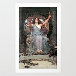 Circe offering the Cup to Odysseus - John William Waterhouse Art Print