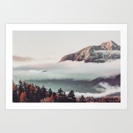 Mt Cloudy Art Print