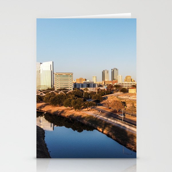 Fort Worth skyline Stationery Cards