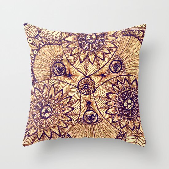 three Throw Pillow
