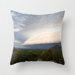 Storm clouds over Australian landscape Throw Pillow