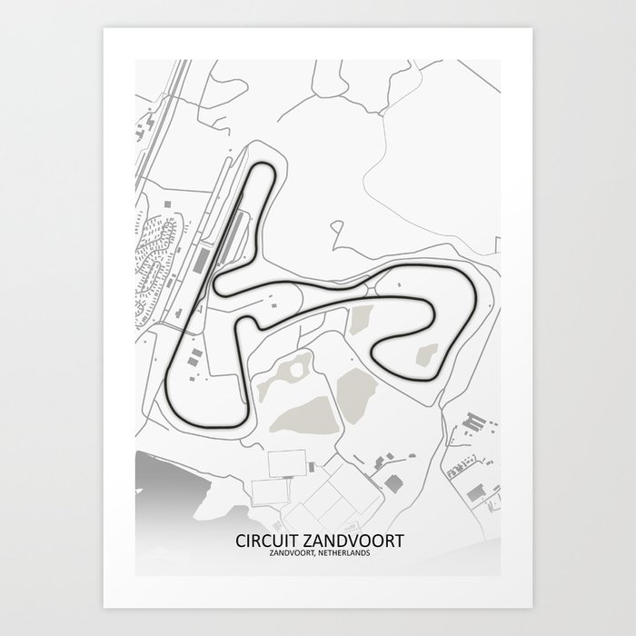 Circuit Zandvoort Art Print