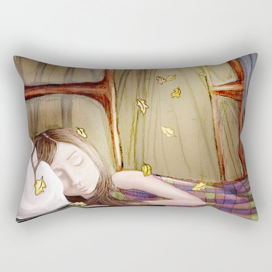I wish it would rain autumn again Rectangular Pillow