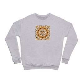 Multiple traditional antique clock faces with Roman numerals shown in conceptual  abstract shapes Crewneck Sweatshirt