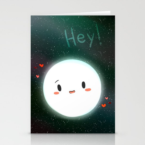 Hey Moon!  Stationery Cards