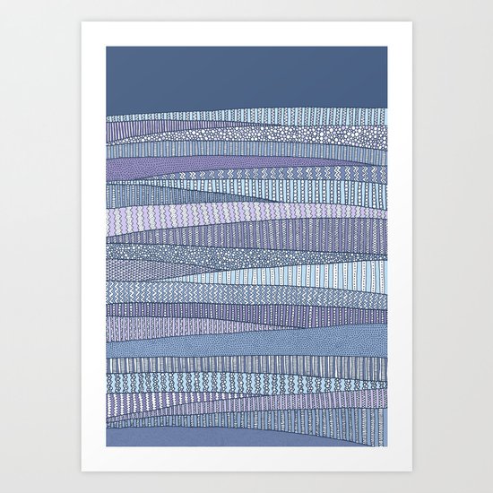 Winter Fields Art Print