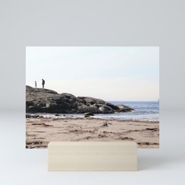Wanderlust in Norway, Europe, Sandhaland Badestrand, discover planet earth, landscape made by ice - wall art - travel art - love sea - parent child bounding Mini Art Print